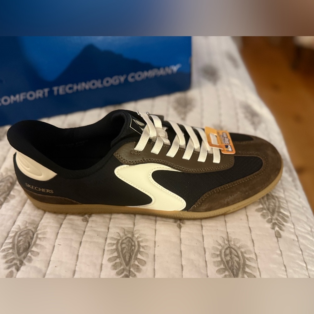 Skechers Black and Brown Court Classics